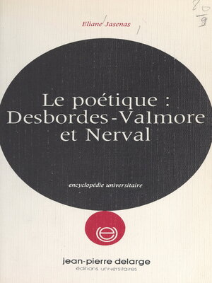 cover image of Le poétique